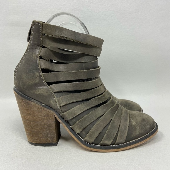 Free People Made in Portugal Hybrid Heel Platform Ankle Booties Boots Women’s 36 - Picture 2 of 12